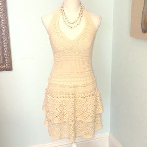 Victoria’s Secret crochet halter dress